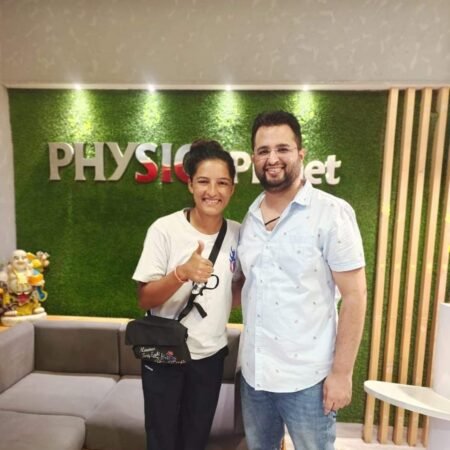 Cricketer Sushma Verma at Physio Planet, Panchkula